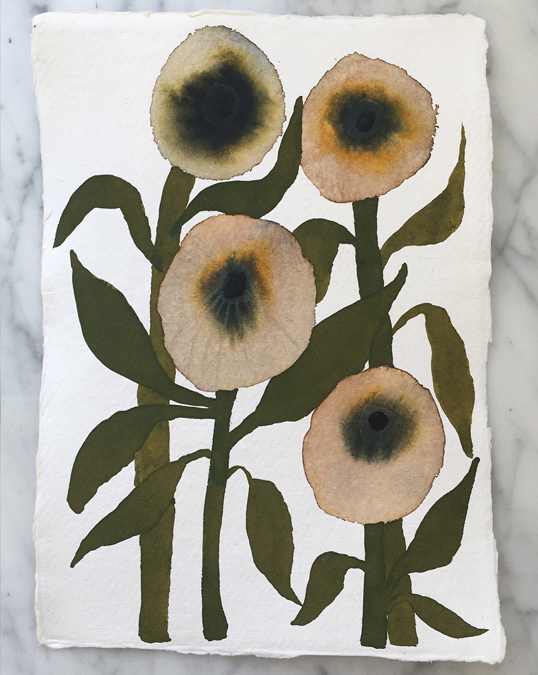 Illustrations / Hand-painted flowers – Kepardi Company
